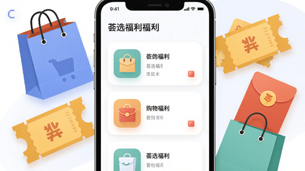 手机屏幕中展示