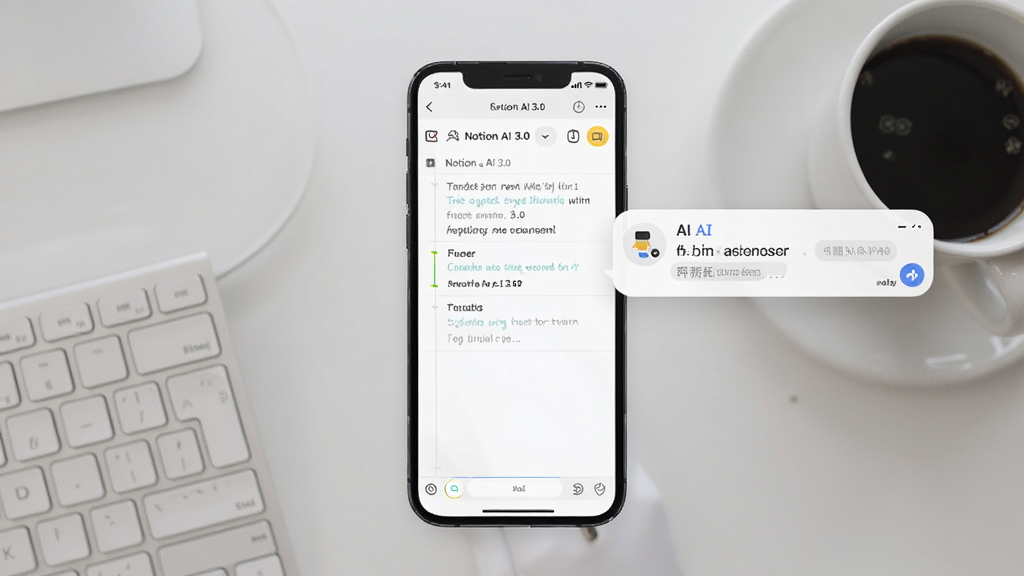 Notion AI 3.0 ����������Ԥ��ͼ����������չʾ�ֻ���Ļ����Ļ���Ǽ��ıʼǱ༭ҳ�棬�Ҳ����� AI ���ֶԻ����ݣ�����Ϊǳ�Ұ�ɫ�칫���棬�ڷż��̺Ϳ��ȱ������������¼�Լ��ϸ�����������ʸɾ����޶���Ԫ��