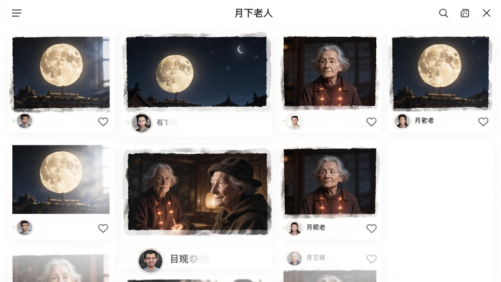 �������˶�̬�㳡ҳ�沼�֣����ŷ���ͼƬ�����ֿ�Ƭ�������У���Ƭ����ͷ���ǳƺ͵���ͼ�꣬����Ϊ���׵�ɫ������������д��