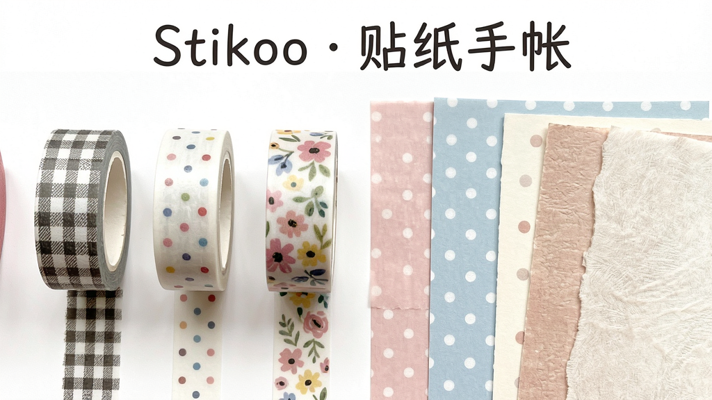 Stikoo  ��ֽ���ʽ����뱳���ز�չʾ���棬������չʾ������ͬͼ���Ľ����ͱ���ֽ�������������ӡ����㡢�黨��ͼ��������ֽΪ��͵Ĵ�ɫ��������������