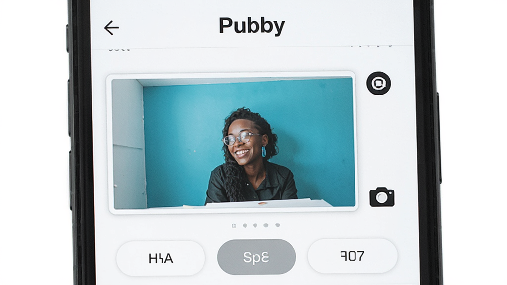 手机屏幕画面,界面中显示 Pubby 的动态发布页面,顶部有