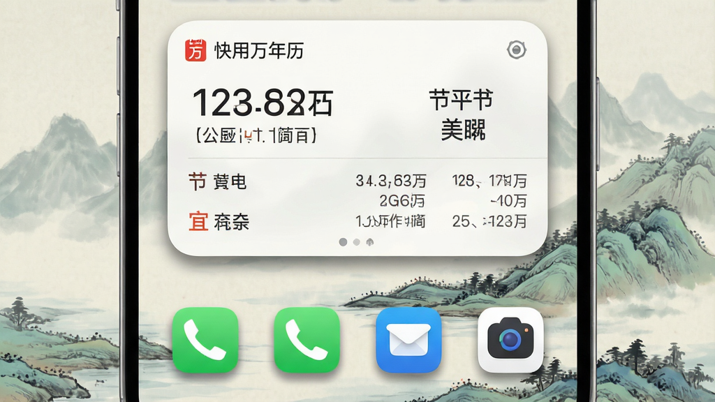 一张手机桌面截图风格的图片,画面中