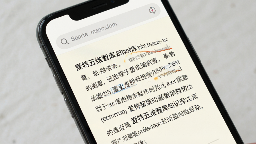 爱特五维智库知识库阅读界面,手机屏幕展示一篇文档内容,顶部有搜索框,正文排版舒适,背景为米白色,风格阅读友好,画质清晰,干净,无多余元素