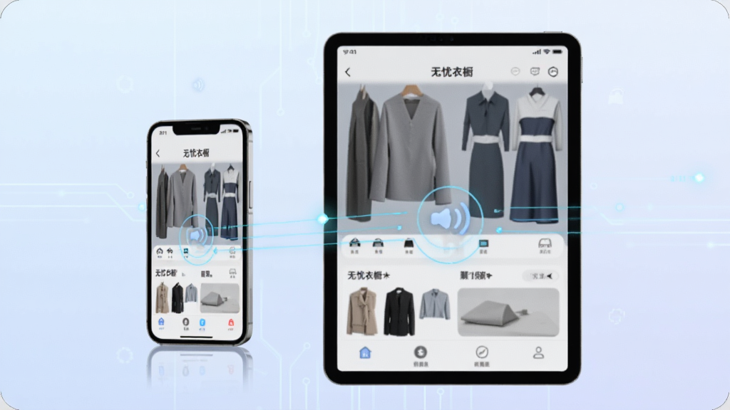 一部手机和一台平板电脑并排展示