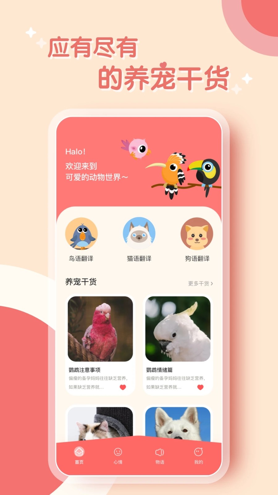 动物语言翻译助手安卓版界面截图