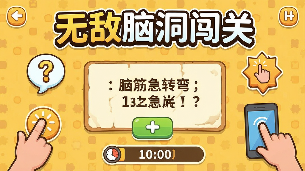 卡通风格的游戏关卡界面,画面中有一个明显的
