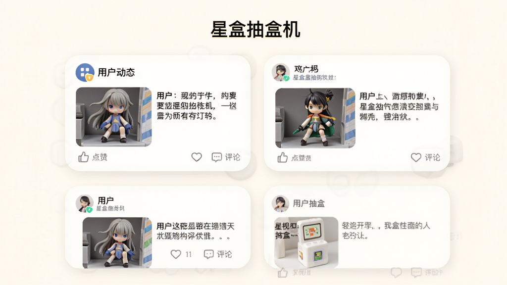 一个社区动态页面,标题为