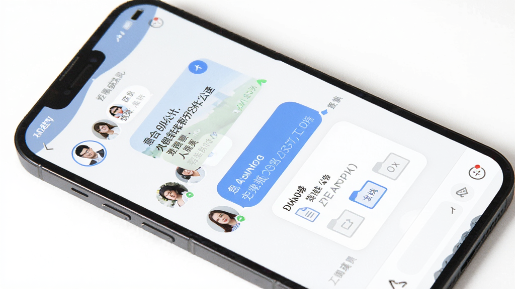 意合群组聊天界面,展示多人对话与群公告区域,主体为手机屏幕,布局列表式排版,风格商务简洁,细节包含群成员头像、公告栏、文件卡片,画质清晰,干净,无多余元素