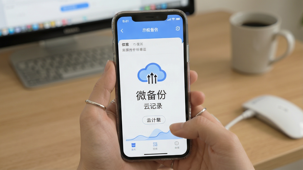 微备份手机云记录 操作界面示意图