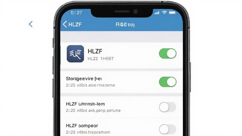 一张展示HLZF安装权限设置界面的手机截图风格插图,主体为手机屏幕显示权限管理列表,HLZF图标旁有开关按钮,布局为居中竖向排列,排版清晰,风格为系统设置界面模拟,细节上存储权限为开启状态,画质清晰,干净,无多余元素