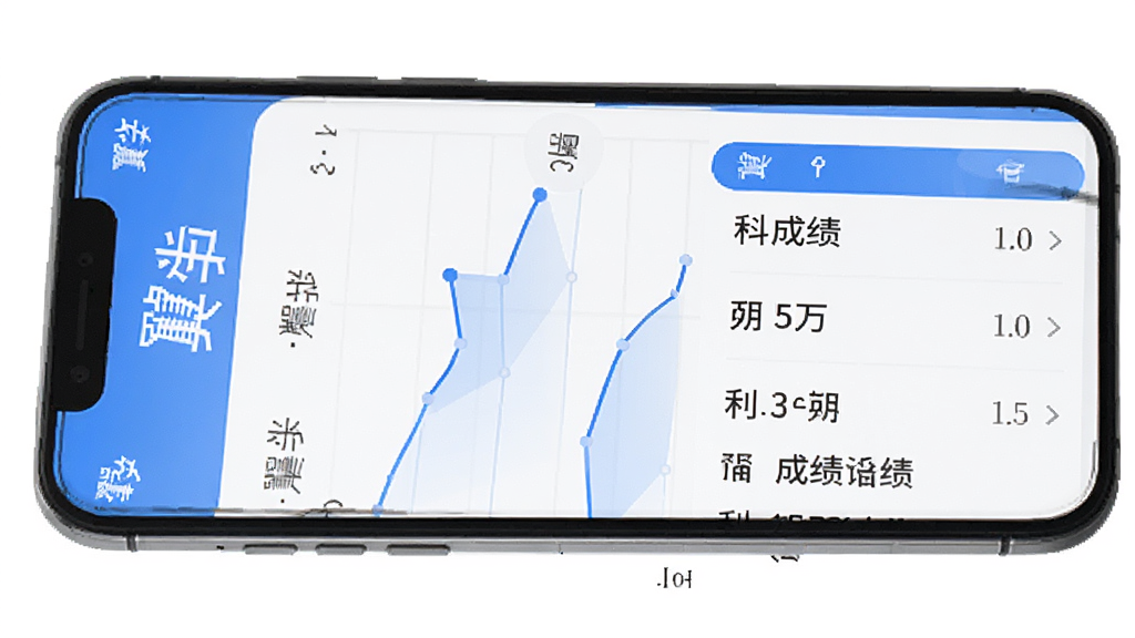 ��ѧAPP�ɼ���ѯҳ�棬�ֻ���Ļ��ʾ����ͼ���Ŀ�ɼ��б���������������ɫΪ����ͼ�������������С���ѧ��С�ֱ�ʶ�������ɾ�������ִ�������Ӧ�ã����廭�ʣ�������Ԫ��