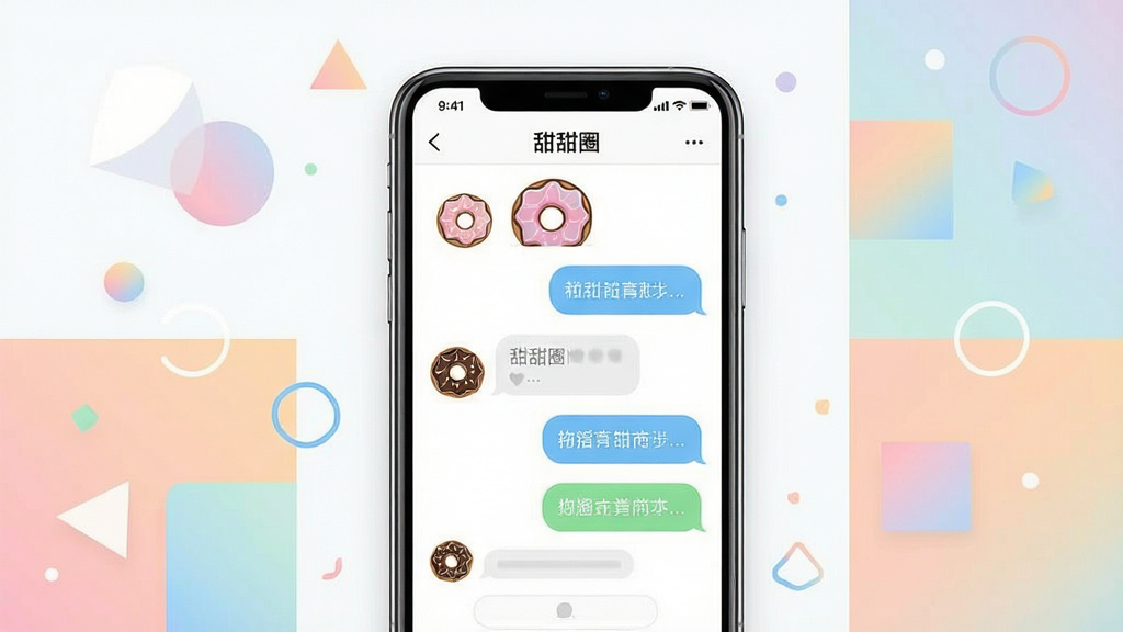 一张干净明亮的手机界面展示图,画面中央是一部智能手机,屏幕上显示着名为