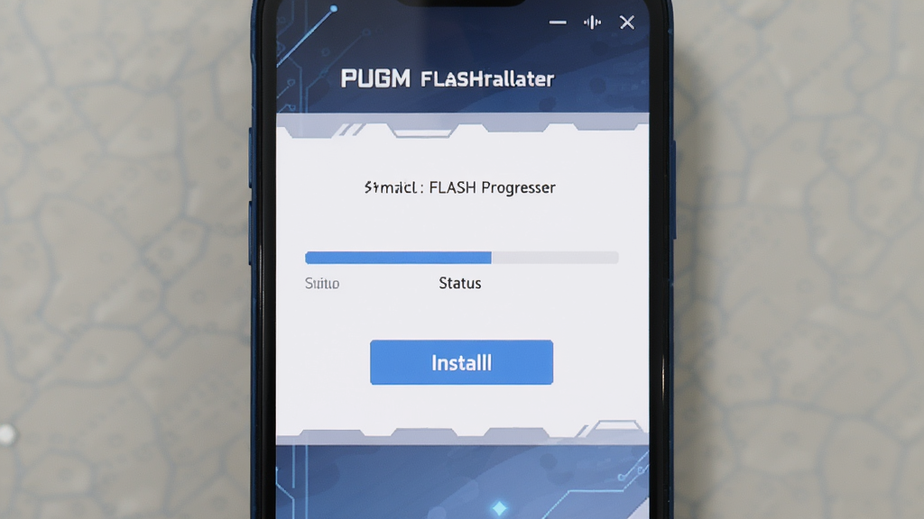 һ��չʾPUBGM FLASH��װ�����������ͼƬ������Ϊ�ֻ���Ļ��ʾ��װ�����������־��У��Ű��࣬���Ϊ�Ƽ��б�ƽ����ƣ�ϸ�ڰ�����ɫ����ɫ����װ��ť��״̬��ʾ���֣������������ɾ����޶���Ԫ��