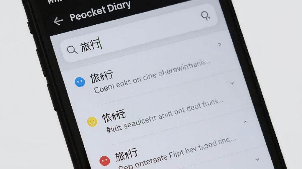 �ֻ���Ļ��ʾ Pocket Diary ���������棬��������������