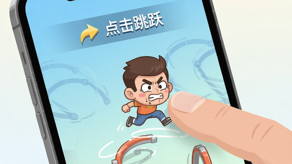 手机屏幕特写,画面中一只手指正在点击屏幕控制