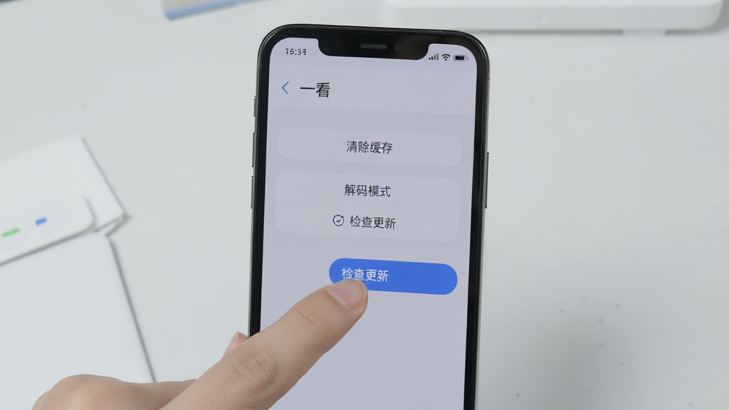 一部手机屏幕中显示