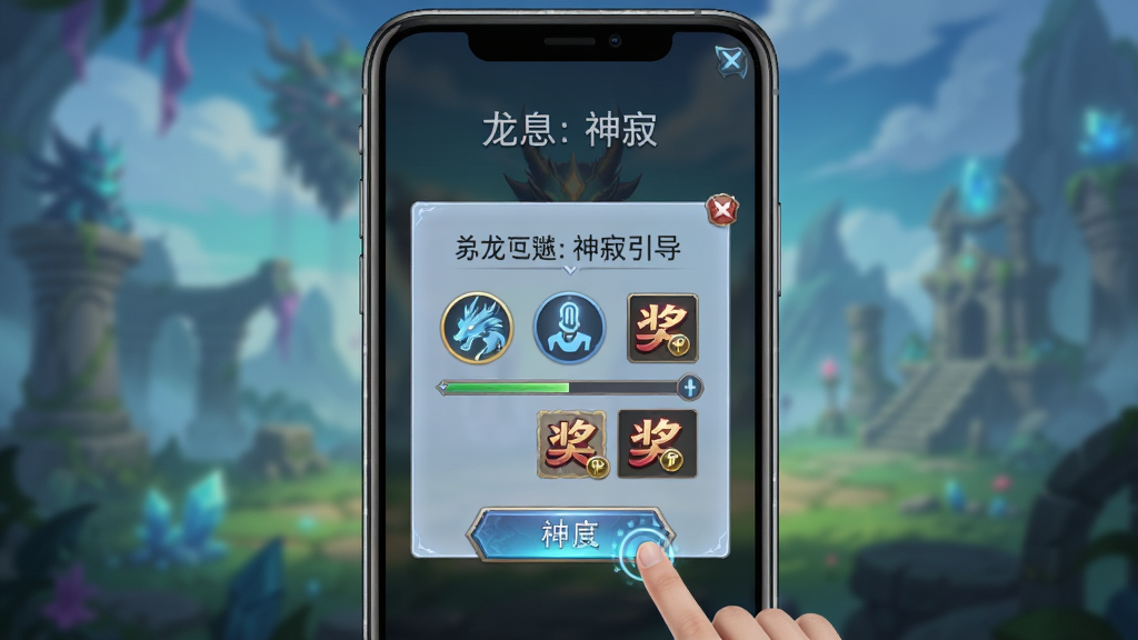��Ϣ����� �����������棬����Ϊ�ֻ���Ļ��ʾ�̵̳��������ֲ���������й�ͼ���Ű��Ϸ�Ϊ����˵�����·�Ϊ������ť�����Ϊ����ħ��UI��ϸ�ڰ�����ָ���ͼ�ꡢ������������Ԥ��������1080P���壬�ɾ��޶���Ԫ��