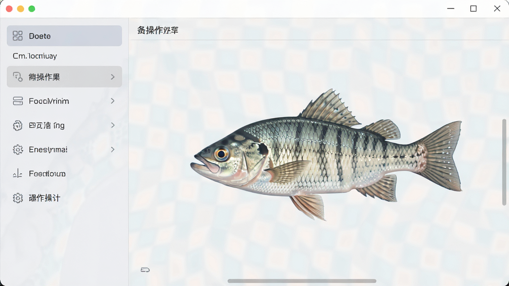 一张展示格式鱼操作界面的图片,画面中软件界面分为左右两栏,左侧为功能导航,右侧为操作区域,界面配色柔和,布局对称,风格简约,细节清晰,画质干净,无多余元素