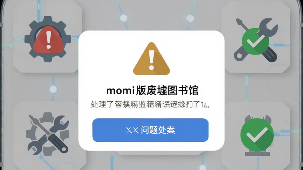 手机屏幕显示错误提示弹窗与解决方案图标,主体为