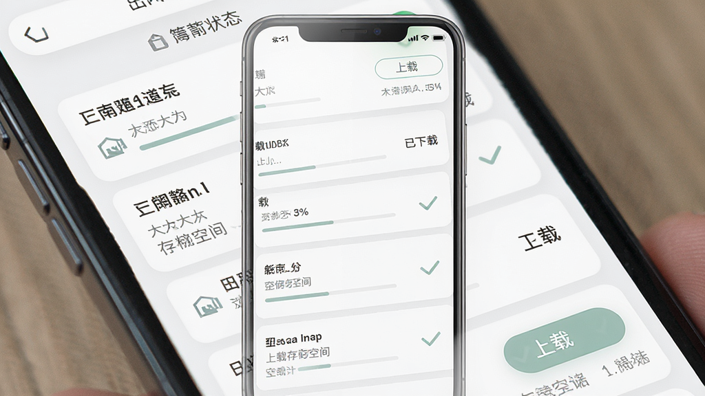 箭道离线地图管理界面,主体为手机屏幕显示城市列表与下载按钮,布局采用列表式垂直排列,排版上每个城市条目包含名称、大小、状态,风格为素雅极简浅色系,细节包含下载进度条、已下载勾选标识、存储空间提示,画质高清,干净,无多余元素