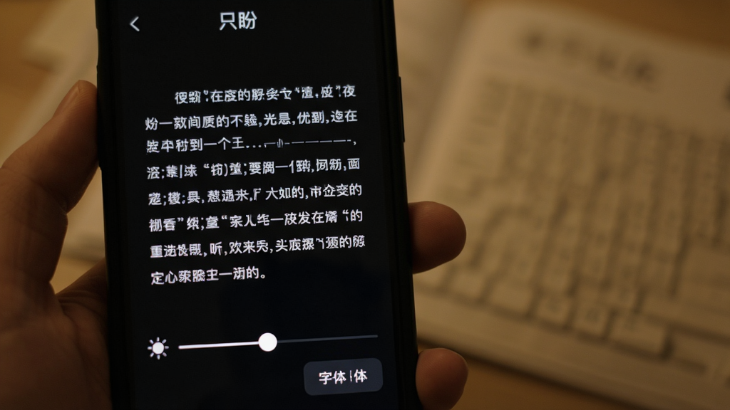 手机阅读界面展示