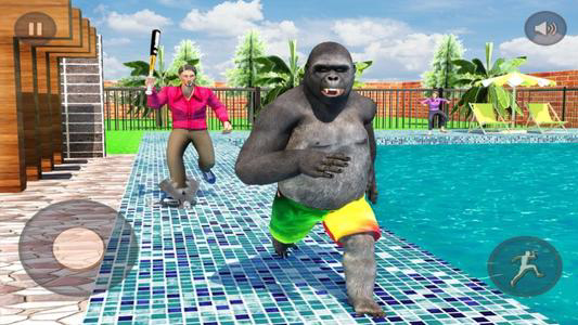 大猩猩恶作剧Scary Stranger: Gorilla Pranks 路人被吓后大笑反应搞笑画面