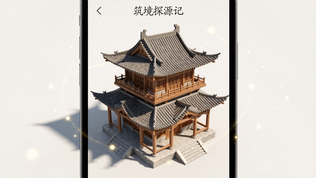 手机屏幕中展示