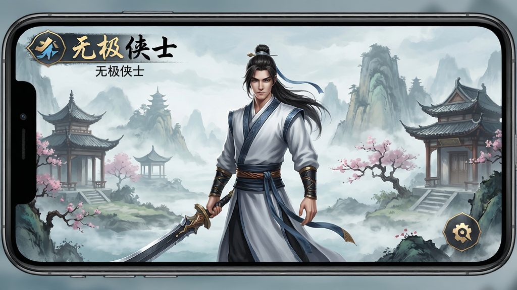 无极侠士 手机游戏 主界面截图 展示 国风 武侠 角色 唯美 场景 高清 画质 干净 无多余元素