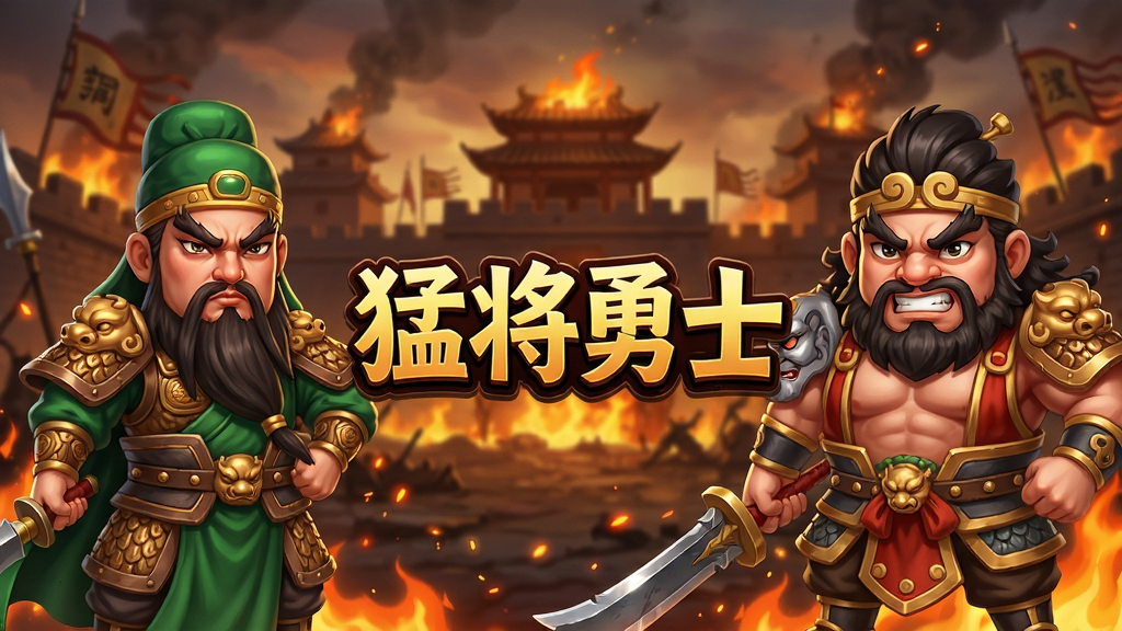 一款以三国为背景的手机游戏主界面,画面中央是