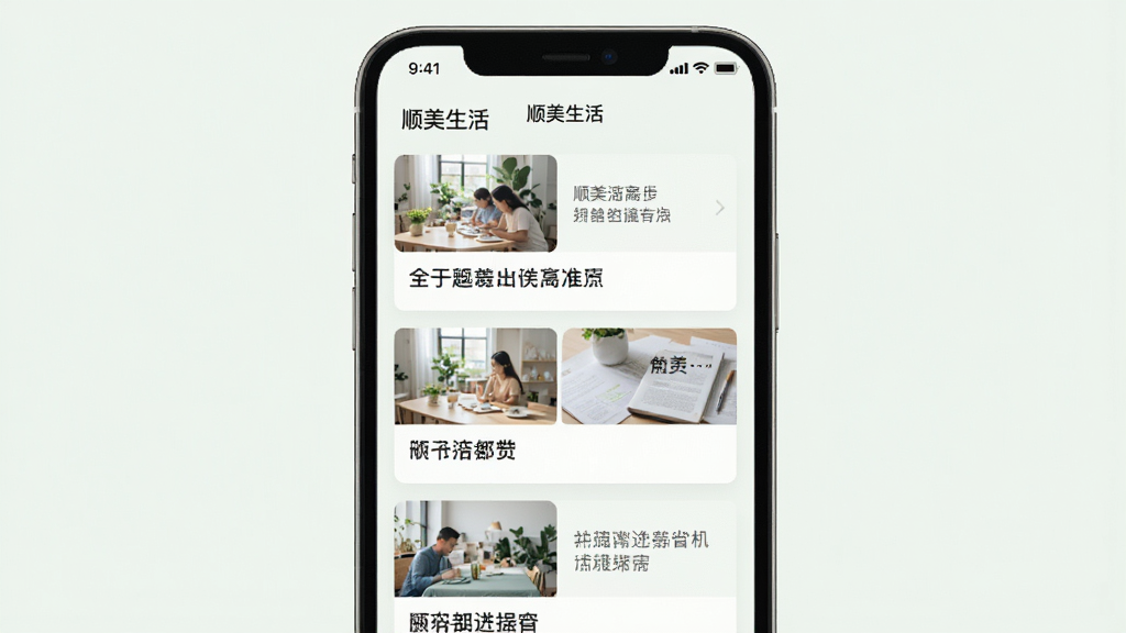 手机界面展示
