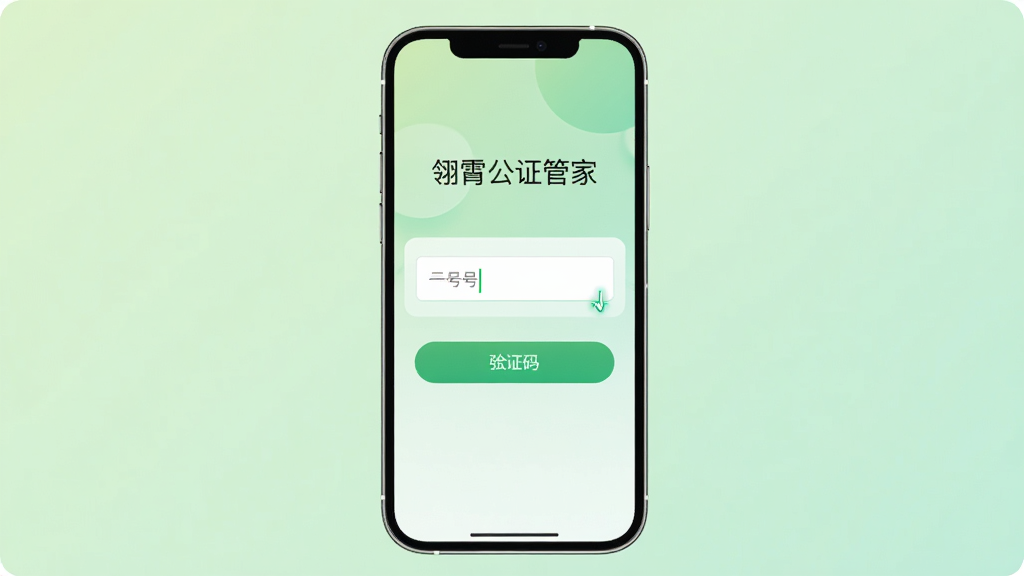 主体为一部手机,屏幕显示