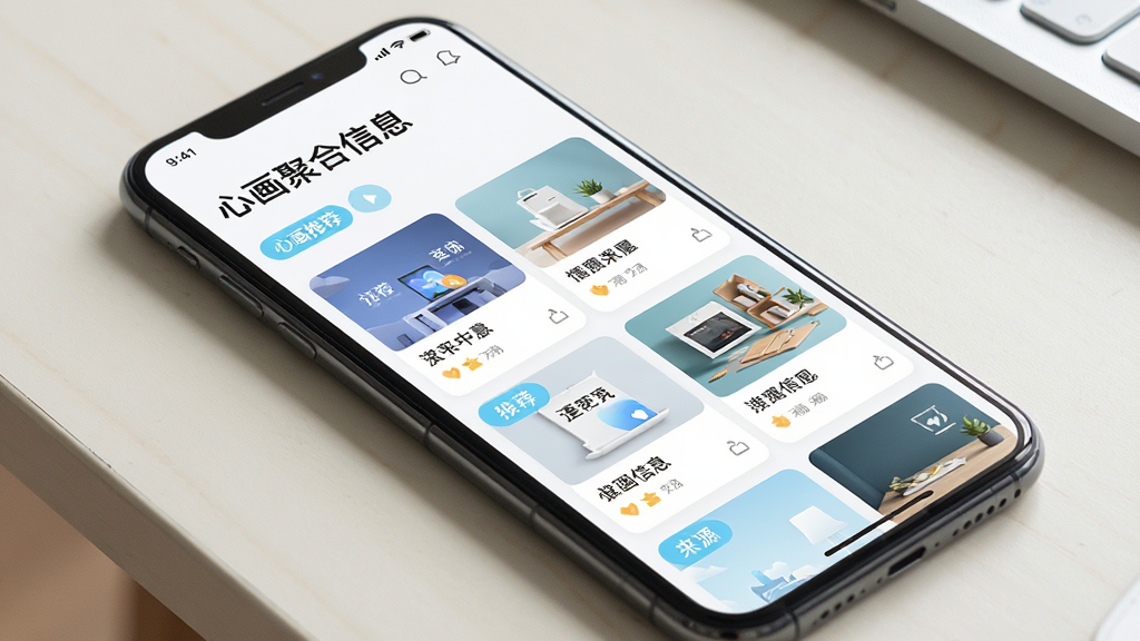 一部手机斜放在桌面上,屏幕中显示
